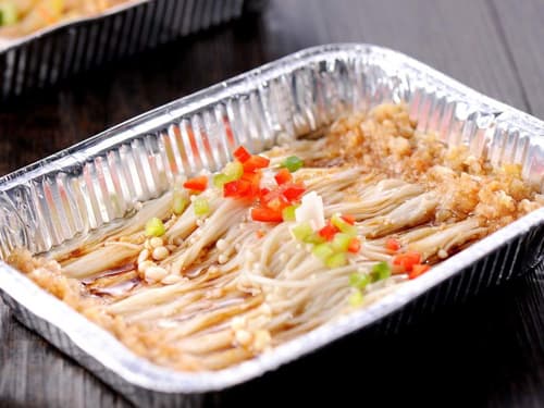 昂仁锡纸烤金针菇
